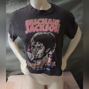 Mighty fine king of pop Michael Jackson crop top. Size med.